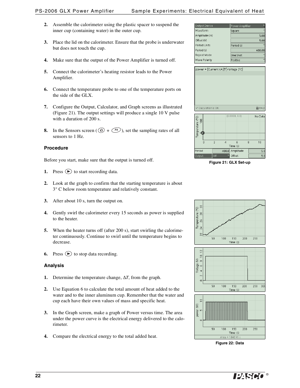 PASCO PS-2006 GLX Power Amplifier User Manual | Page 24 / 25