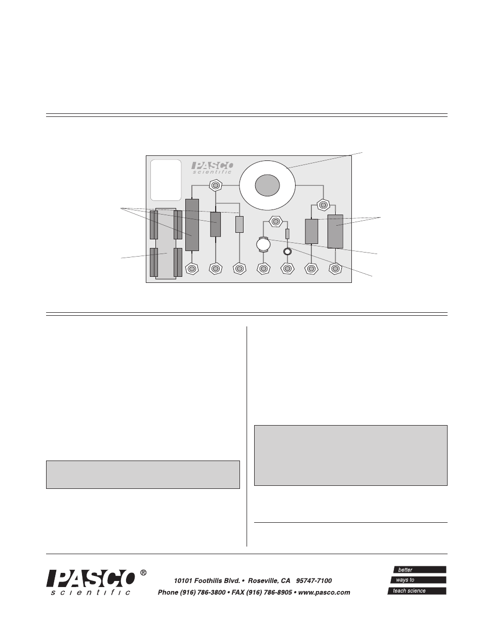 PASCO CI-6512 RLC Circuit User Manual | 2 pages