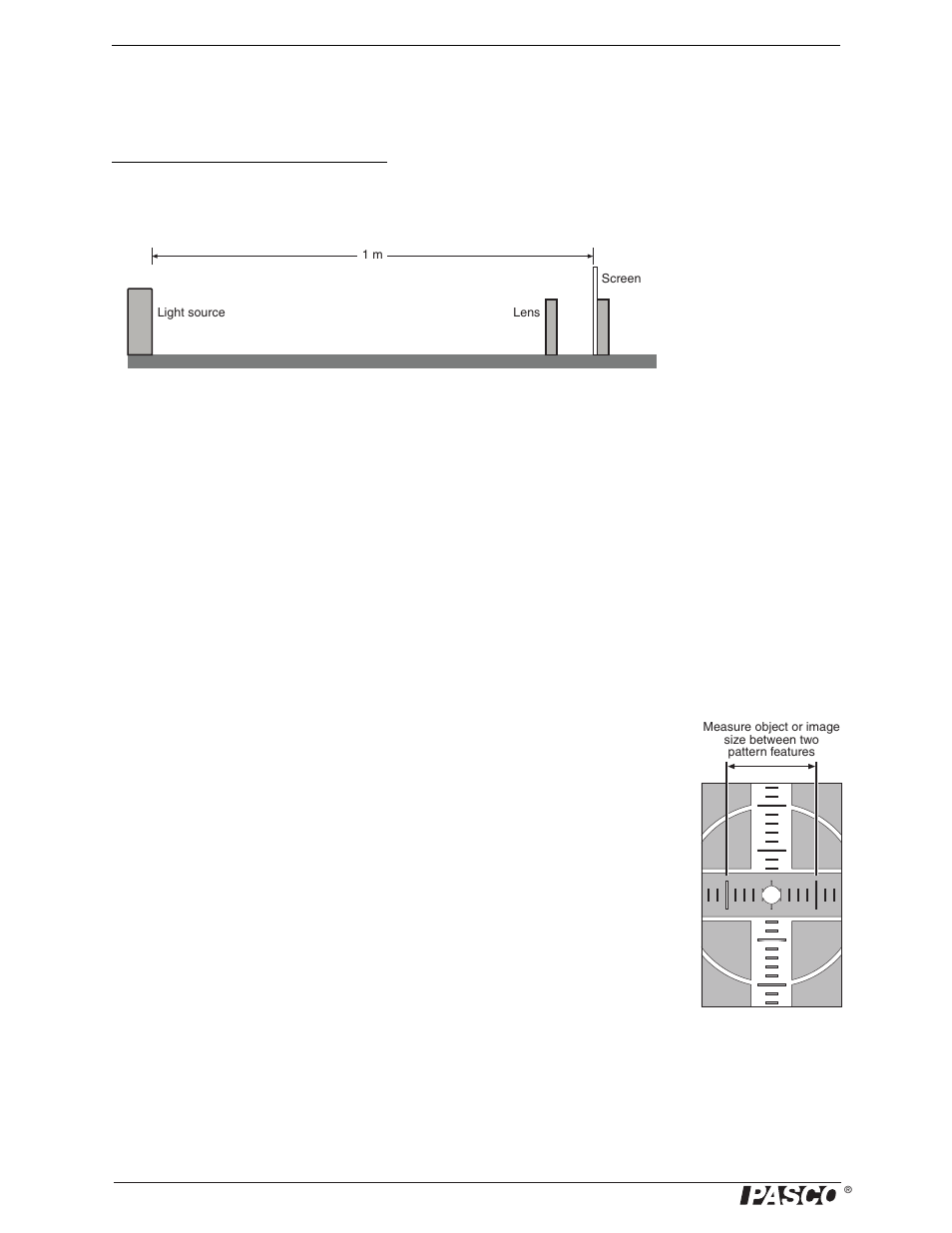 Procedure, Analysis part a: focal length | PASCO OS-8515C Basic Optics System User Manual | Page 34 / 71