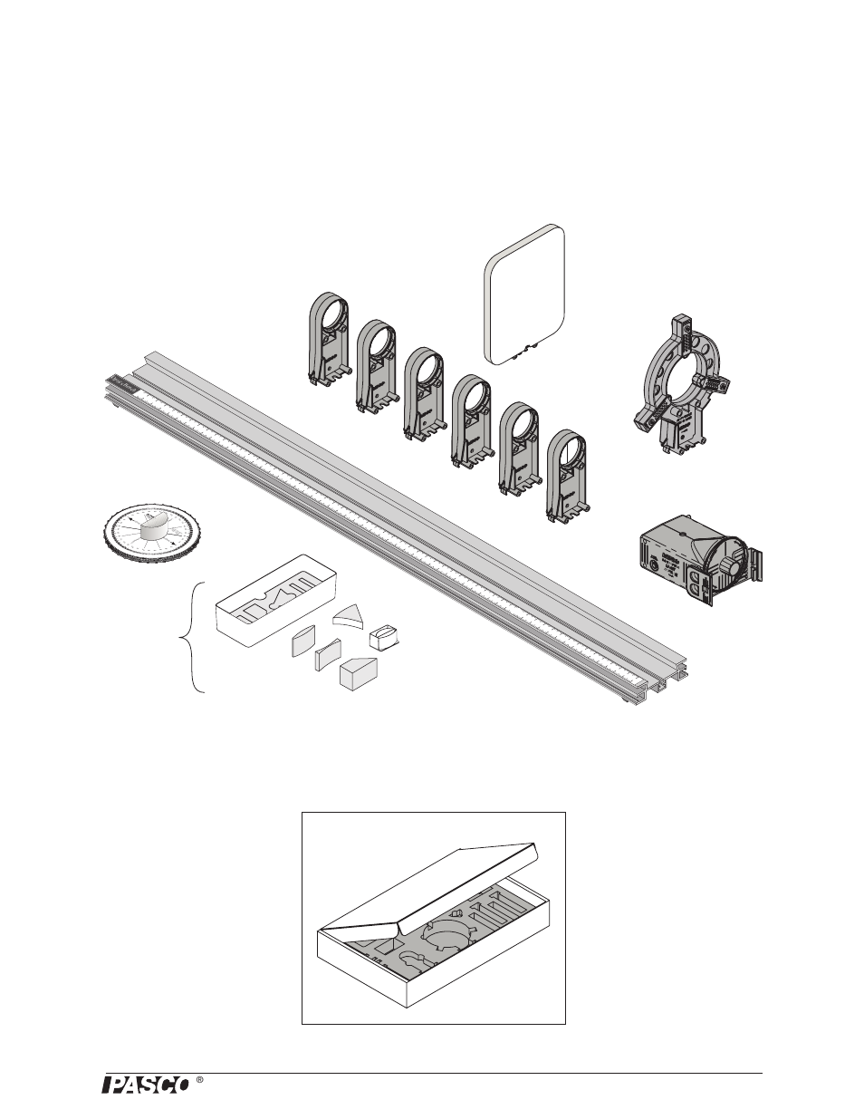 Basic optics system, Os-8515c | PASCO OS-8515C Basic Optics System User Manual | Page 4 / 71