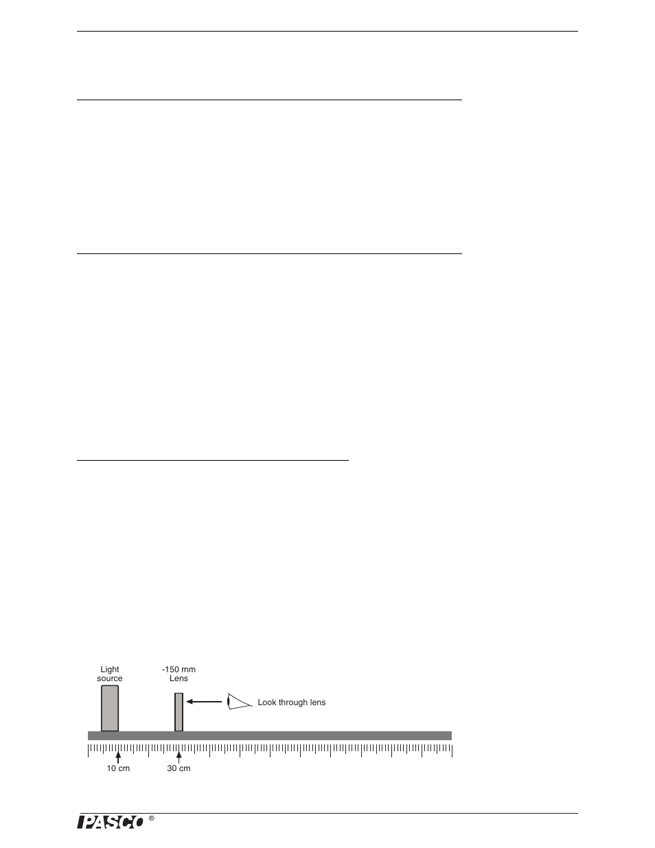 Experiment 14: virtual images, Purpose, Theory | Procedure | PASCO OS-8515C Basic Optics System User Manual | Page 41 / 71