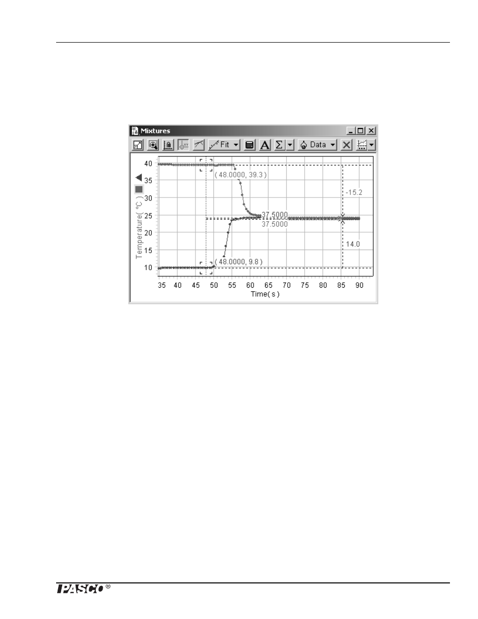 Results for exp 2 | PASCO ET-8499 Energy Transfer Calorimeter User Manual | Page 17 / 19