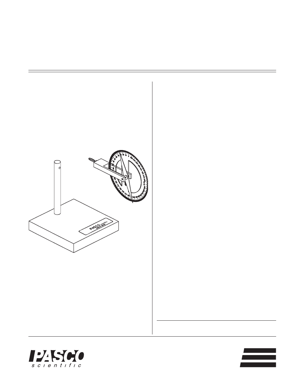 PASCO SF-8619 MAGNETIC DIP NEEDLE User Manual | 2 pages