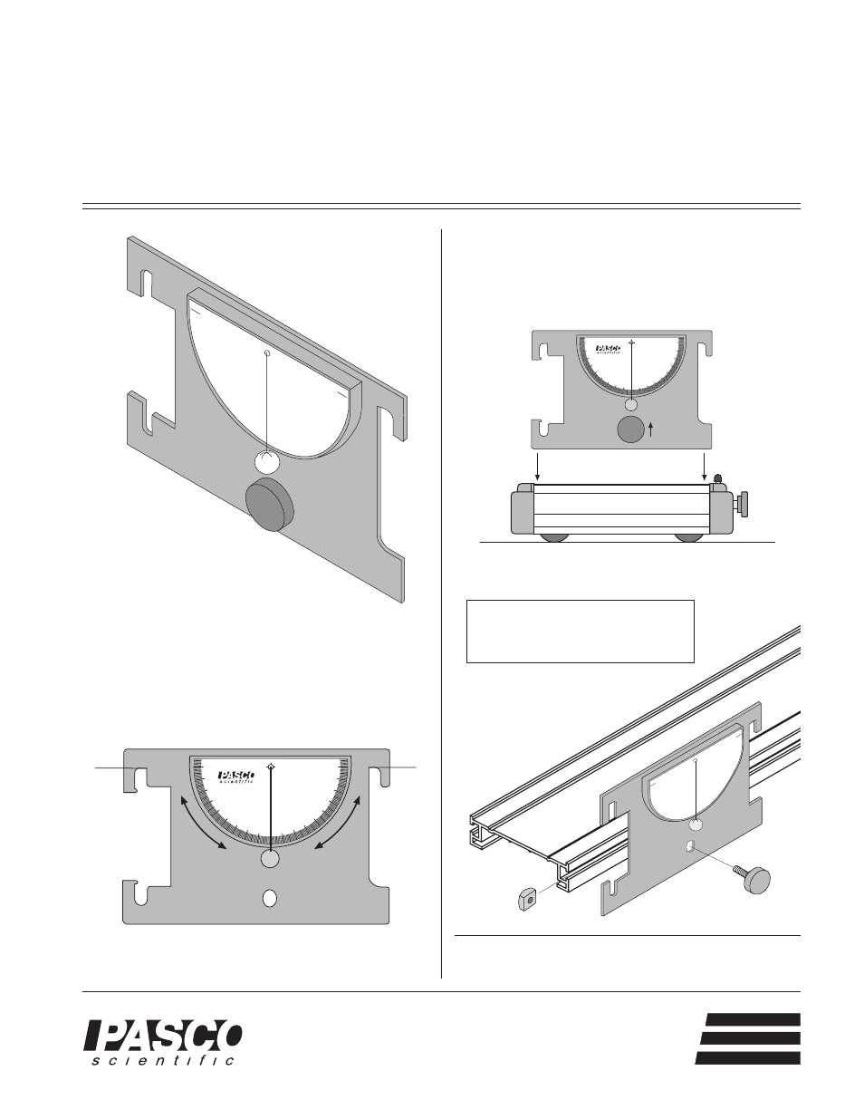 PASCO ME-9495 ANGLE INDICATOR User Manual | 2 pages