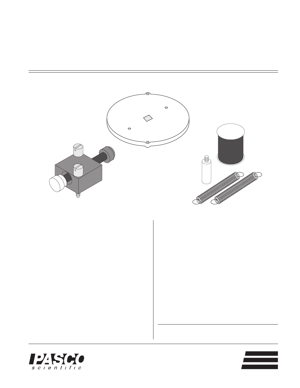 PASCO CI-6689A CHAOS ACCESSORY User Manual | 2 pages