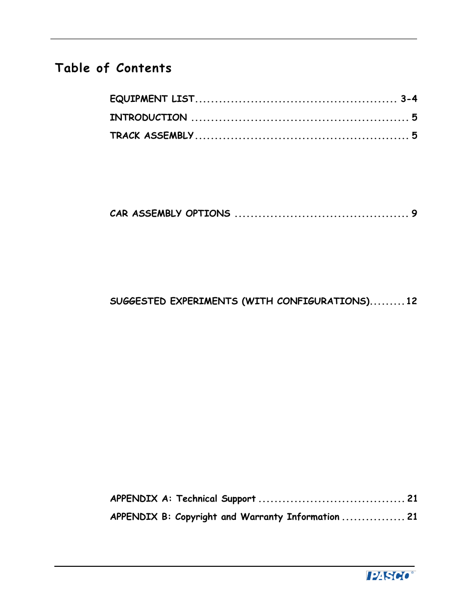 PASCO ME-9812 Roller Coaster User Manual | Page 3 / 22