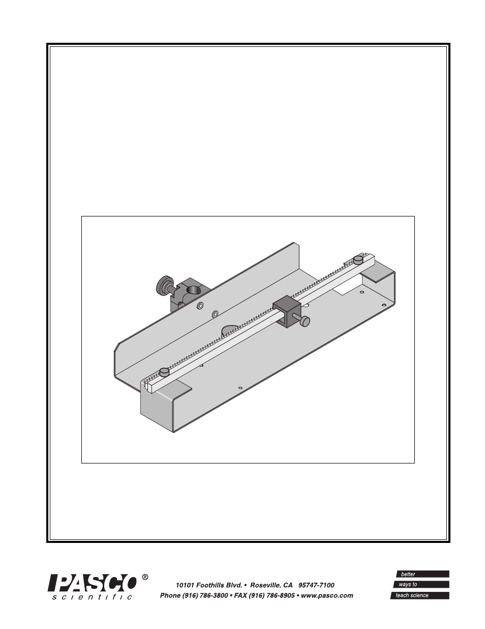 PASCO OS-8535 LINEAR TRANSLATOR User Manual | 12 pages