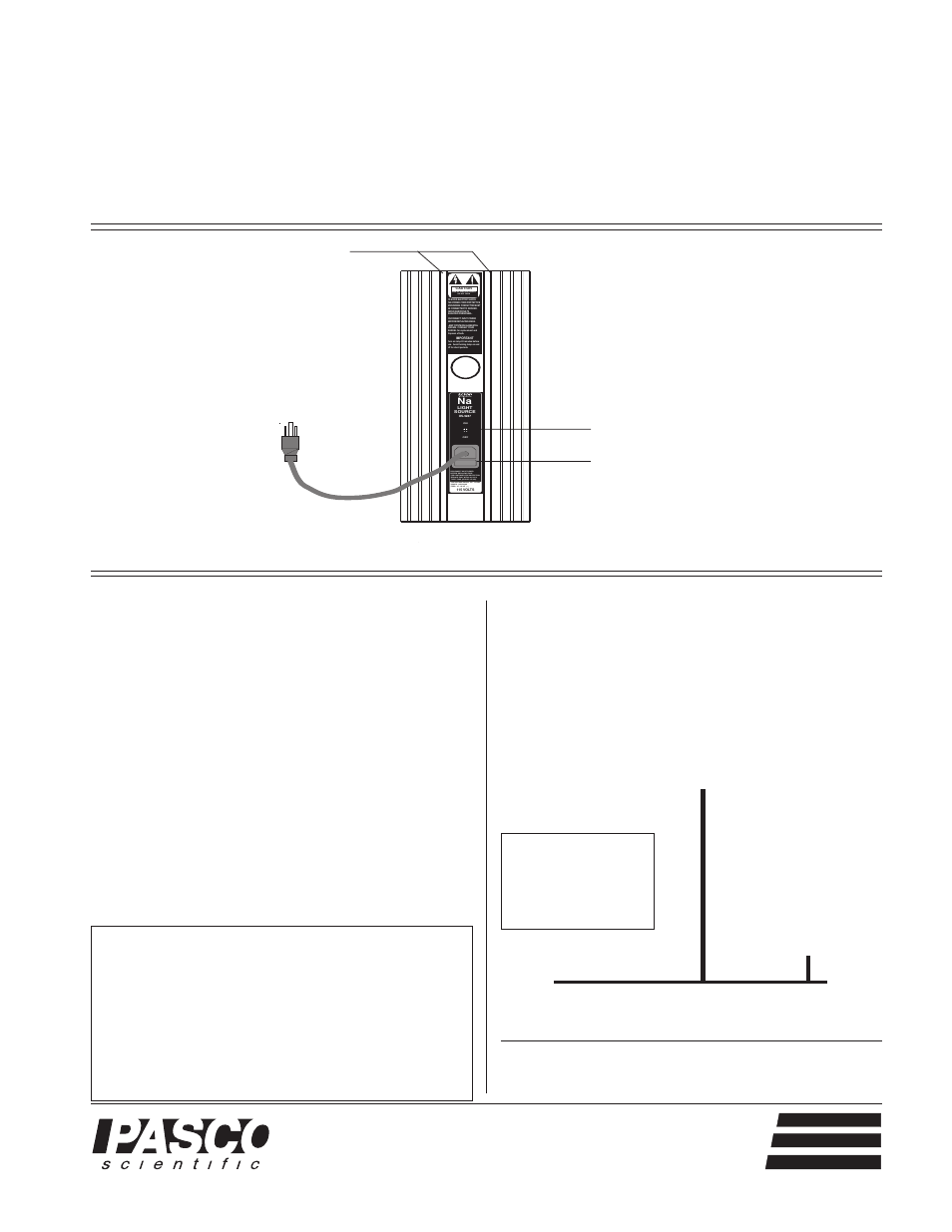 PASCO OS-9287B Sodium Light Source User Manual | 4 pages
