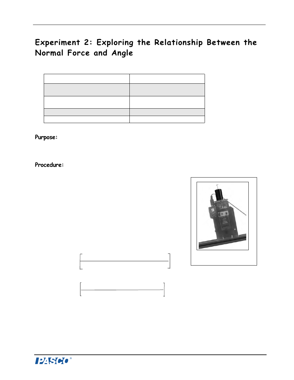 PASCO CI-6460 Force Sensor Balance Stand User Manual | Page 10 / 14