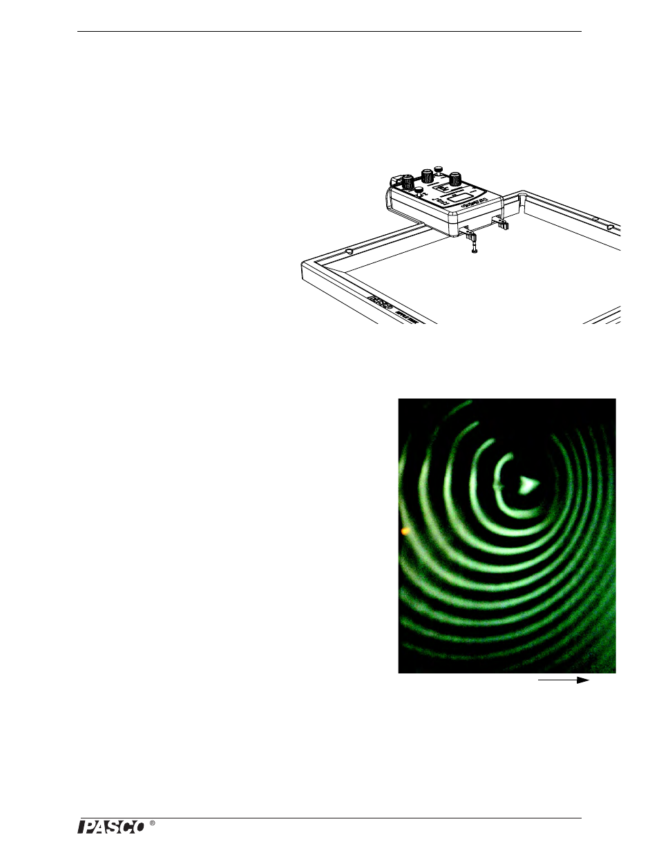 Doppler effect demonstration | PASCO WA-9899 Ripple Tank System User Manual | Page 29 / 31