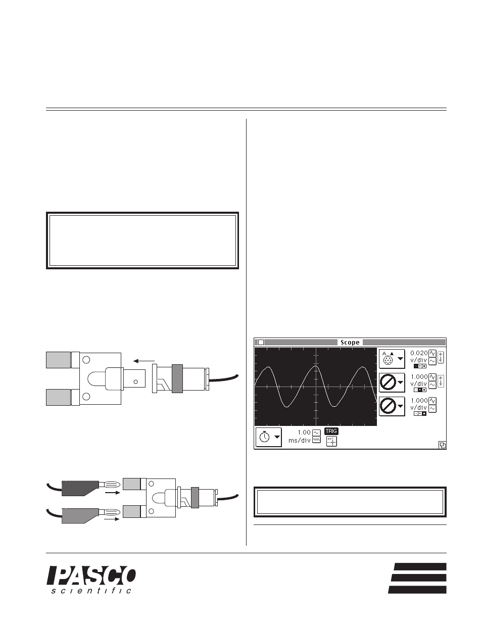 PASCO WA-9613 Driver_Detector Coils User Manual | 2 pages