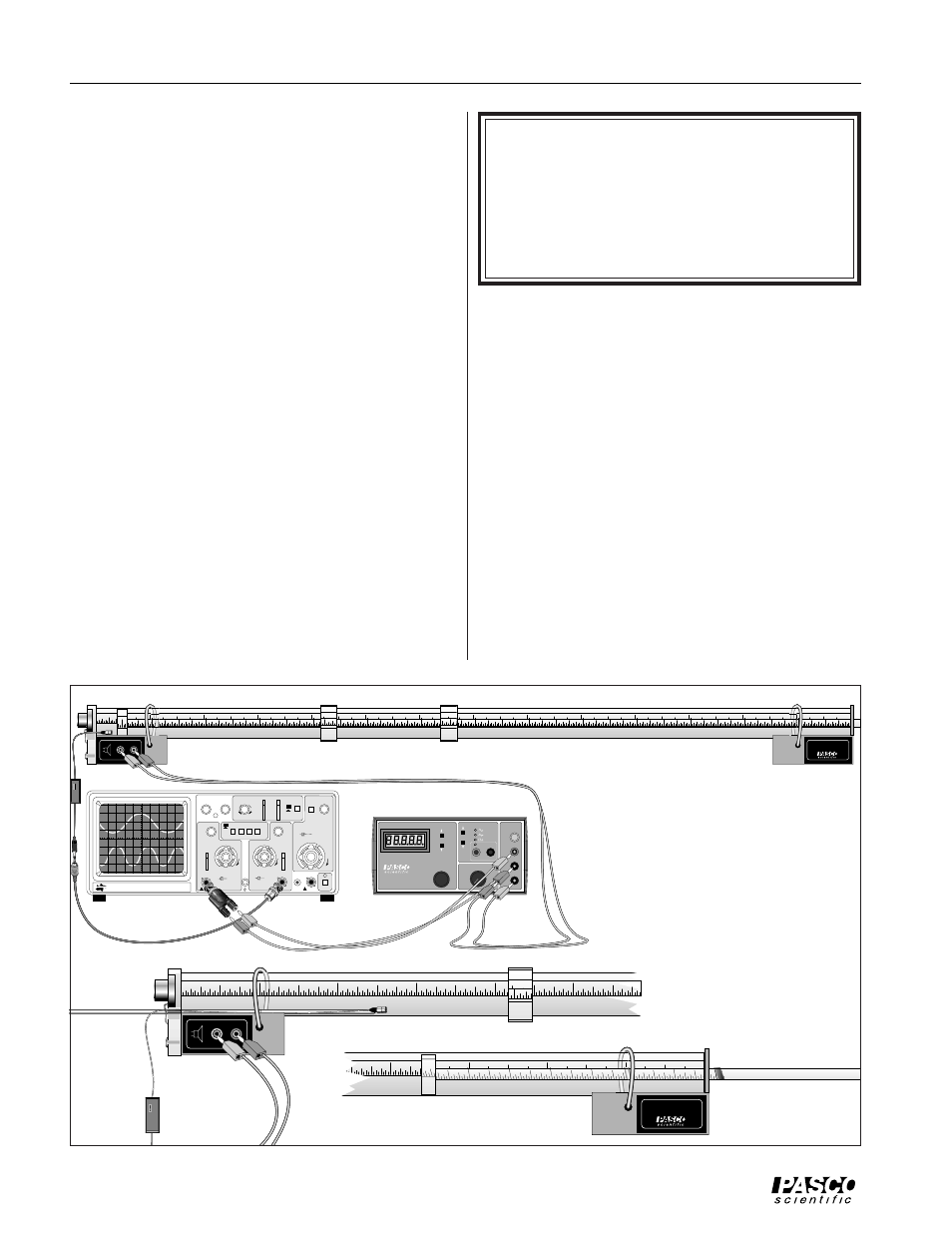 You will also need, Figure 2 equipment setup, On off on off | Manual auto | PASCO WA-9612 RESONANCE TUBE User Manual | Page 6 / 28