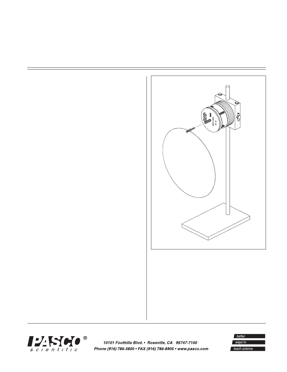 PASCO SF-9405 RESONANCE WIRE LOOP User Manual | 2 pages