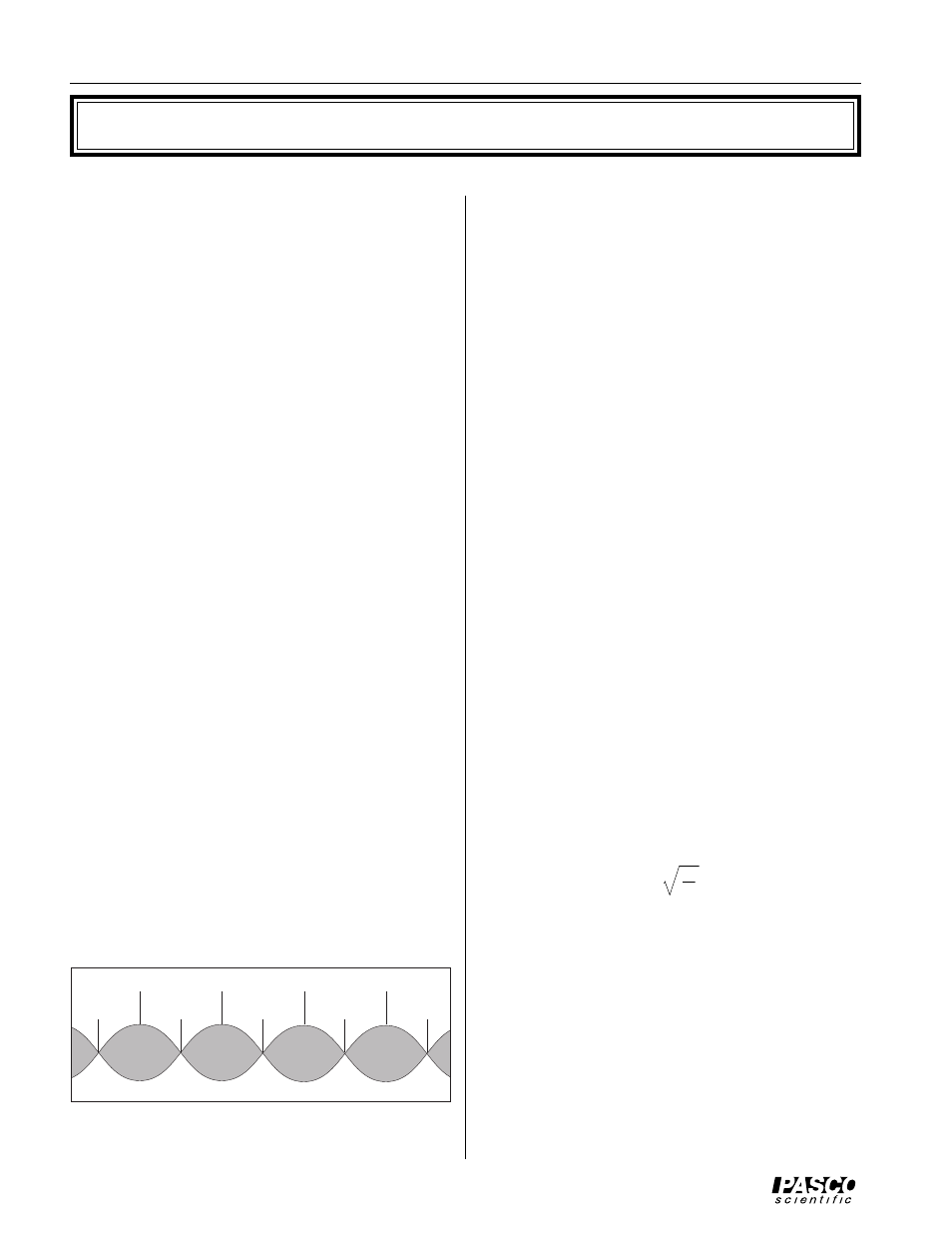 Theory of waves on a stretched string | PASCO WA-9611_13 SONOMETER User Manual | Page 12 / 24
