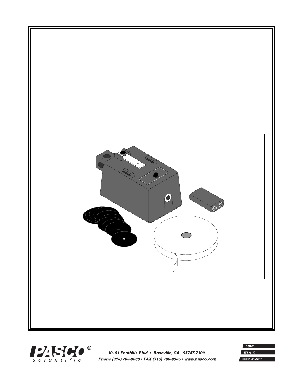 PASCO ME-9283 Tape Timer User Manual | 12 pages