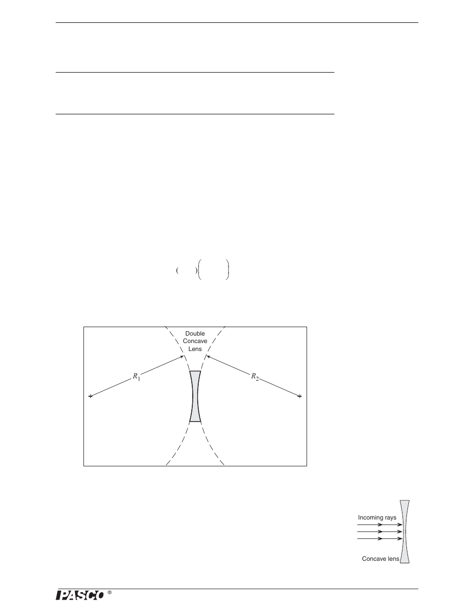 Experiment 8: lensmaker’s equation, Purpose, Theory | Procedure | PASCO OS-8459 Beginning Optics System User Manual | Page 21 / 51