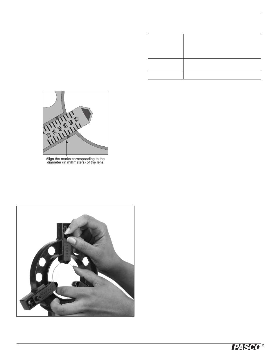 Setup, Compatible pasco equipment, Technical support | PASCO OS-8474 Adjustable Lens Holder User Manual | Page 2 / 2