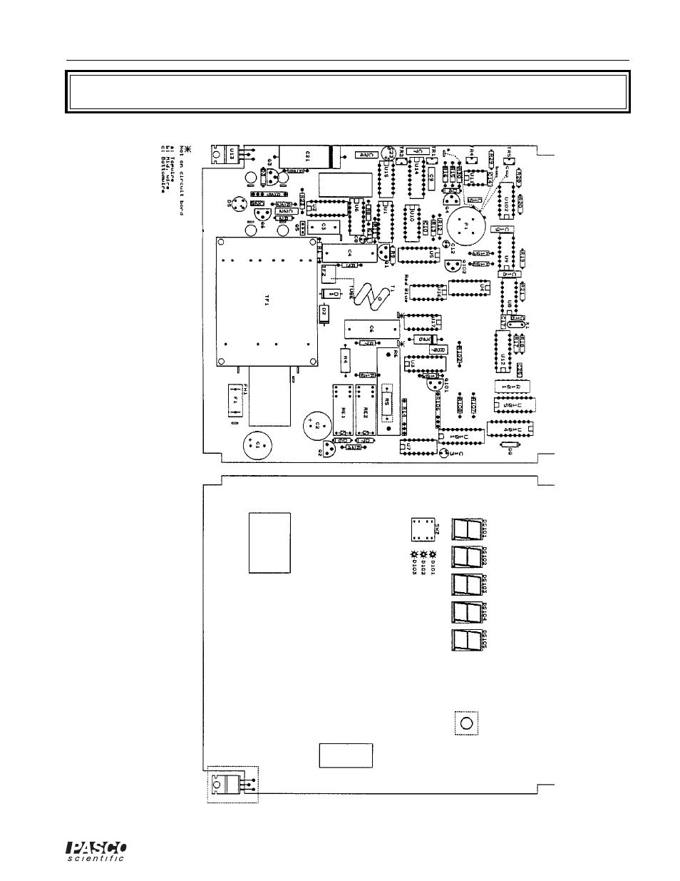 Component layout | PASCO SF-9211 STROBOSCOPE User Manual | Page 9 / 14