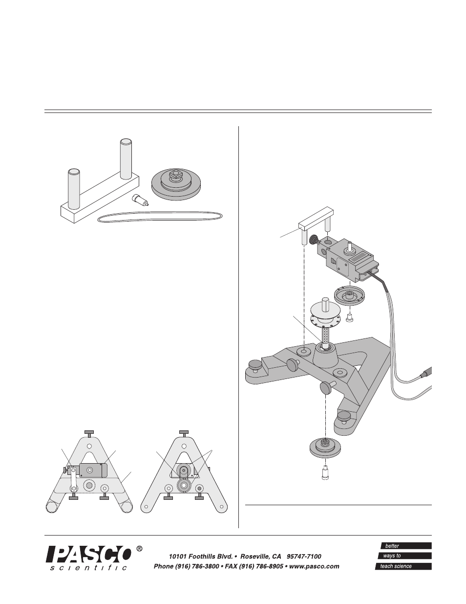 PASCO CI-6690 A-BASE ROTATIONAL ADAPTER User Manual | 2 pages
