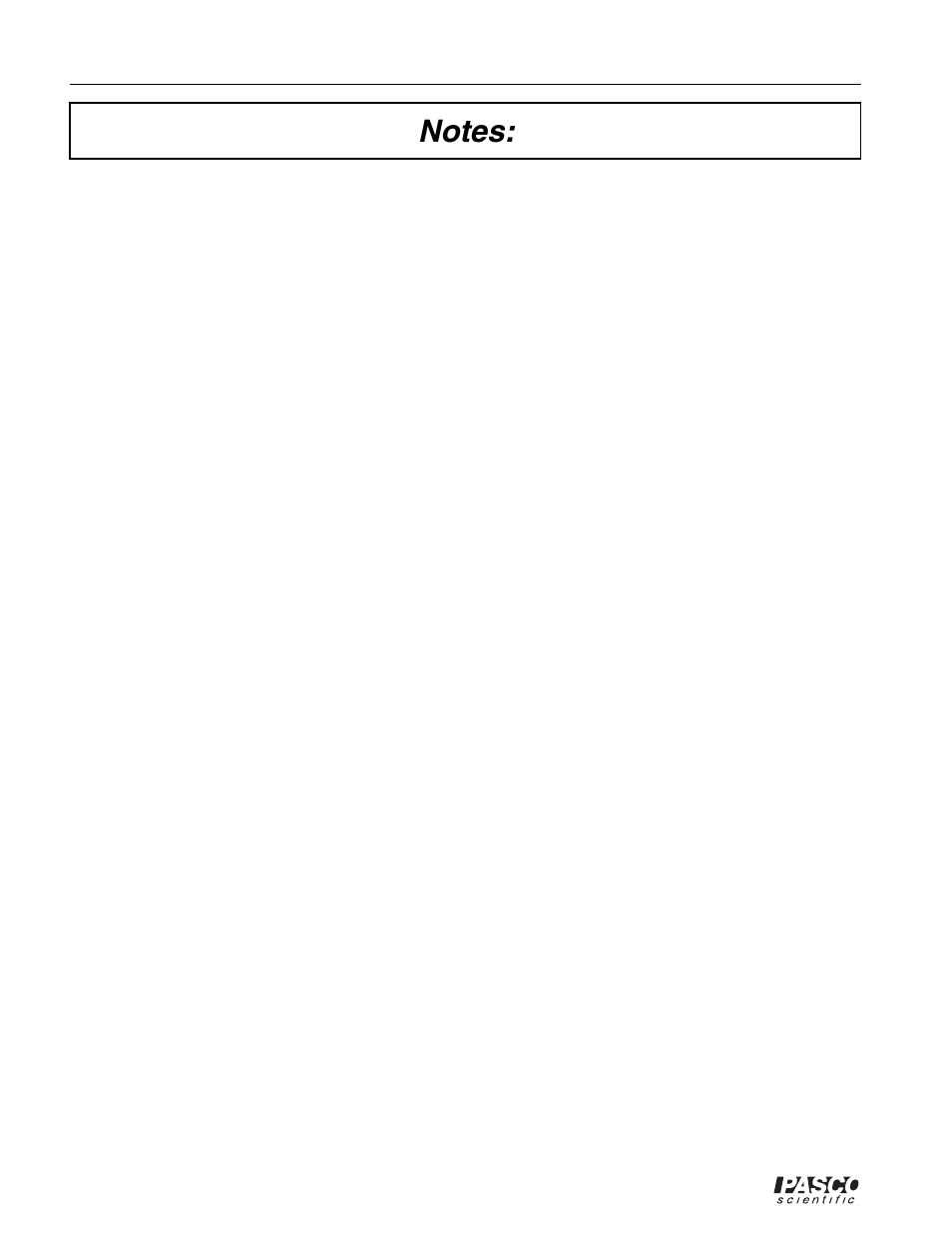 Notes | PASCO ME-8950A COMPLETE ROTATIONAL SYSTEM User Manual | Page 34 / 49