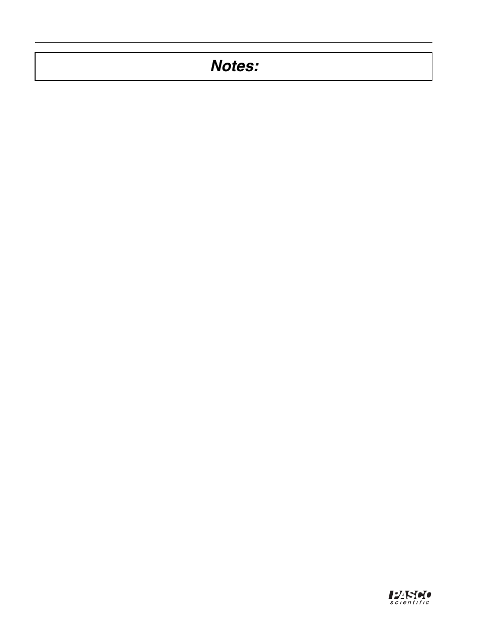 Notes | PASCO ME-8950A COMPLETE ROTATIONAL SYSTEM User Manual | Page 40 / 49