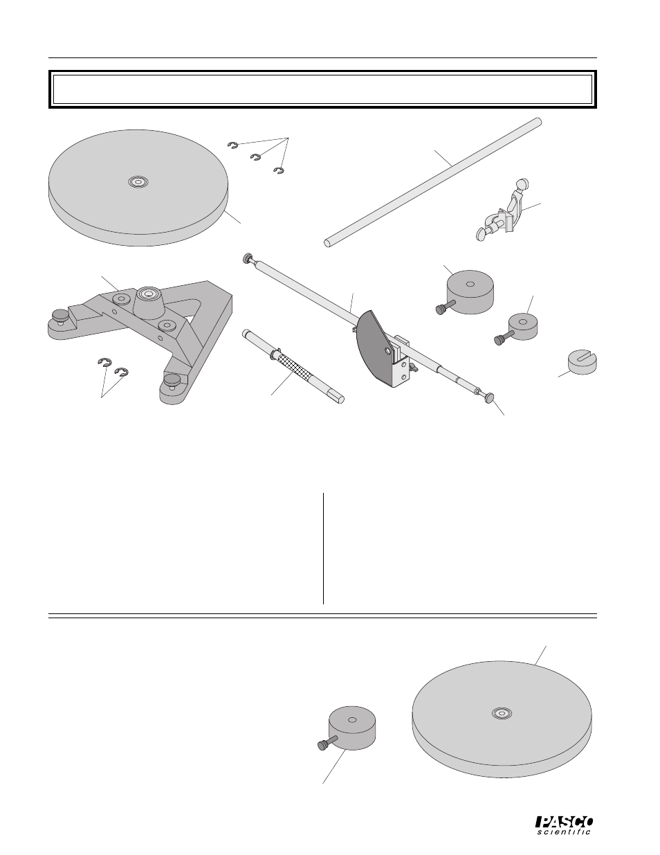 Equipment | PASCO ME-8960 DEMONSTRATION GYROSCOPE User Manual | Page 6 / 24