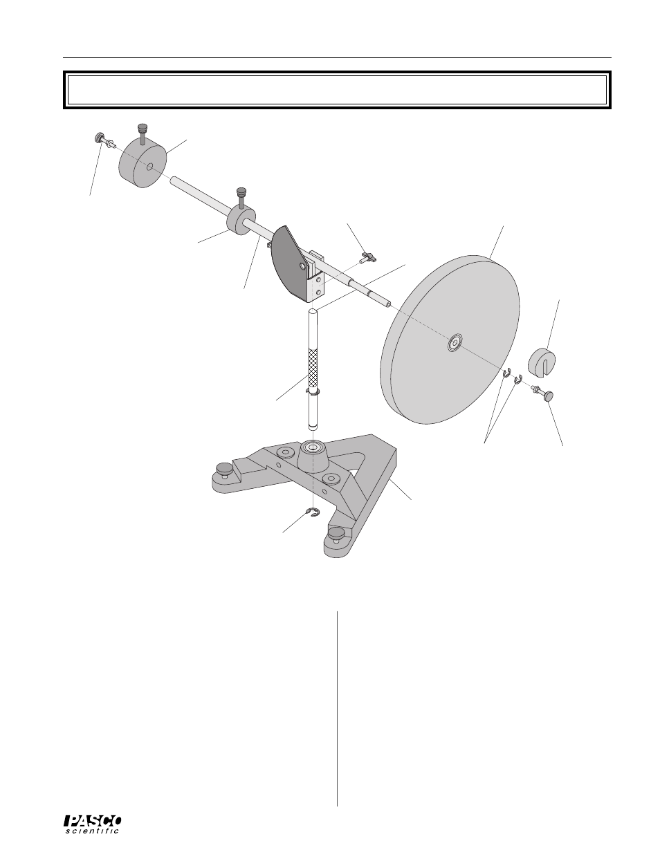 Assembly, Me-8960 demonstration gyroscope | PASCO ME-8960 DEMONSTRATION GYROSCOPE User Manual | Page 7 / 24