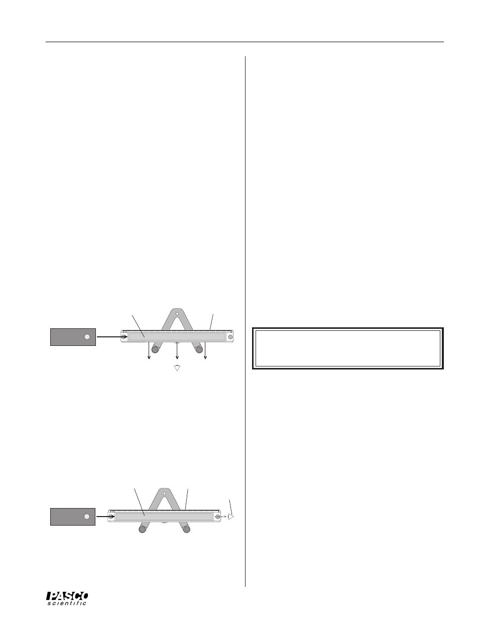 Setup, Limited warranty, Equipment return | PASCO ME-8957 ROTATIONAL ACCELERATION TANK User Manual | Page 3 / 4