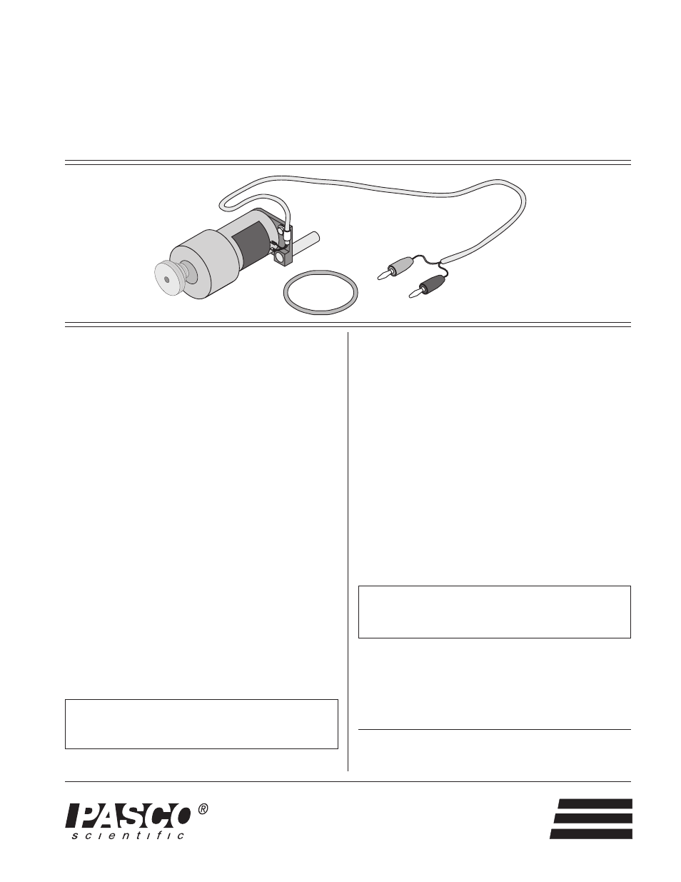 PASCO ME-8955 ROTATIONAL MOTOR DRIVE User Manual | 2 pages