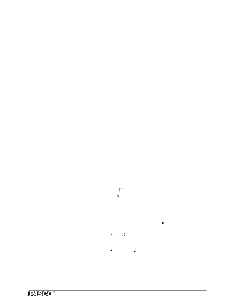Exp. 1: projectile motion, Purpose, Theory | Setup | PASCO ME-6831 Ballistic Pendulum_Projectile Launcher User Manual | Page 15 / 62
