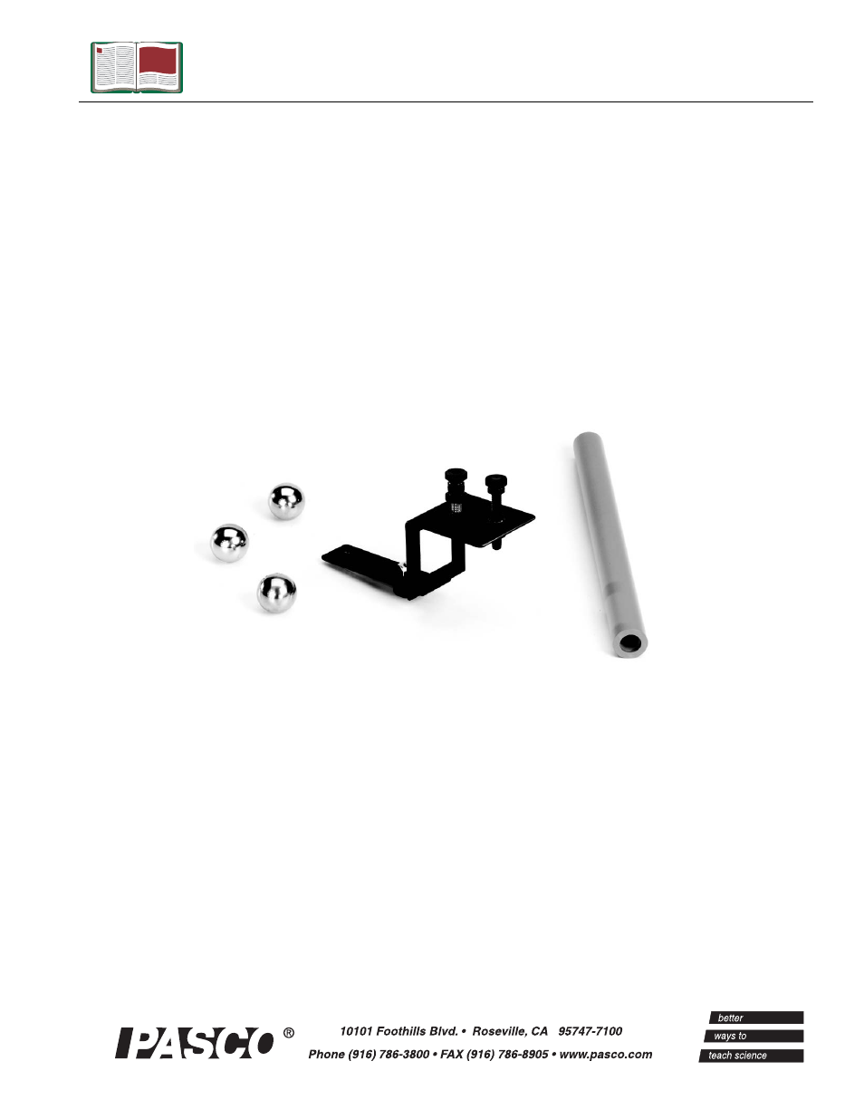 PASCO ME-9859 Drop Shoot Accessory User Manual | 6 pages