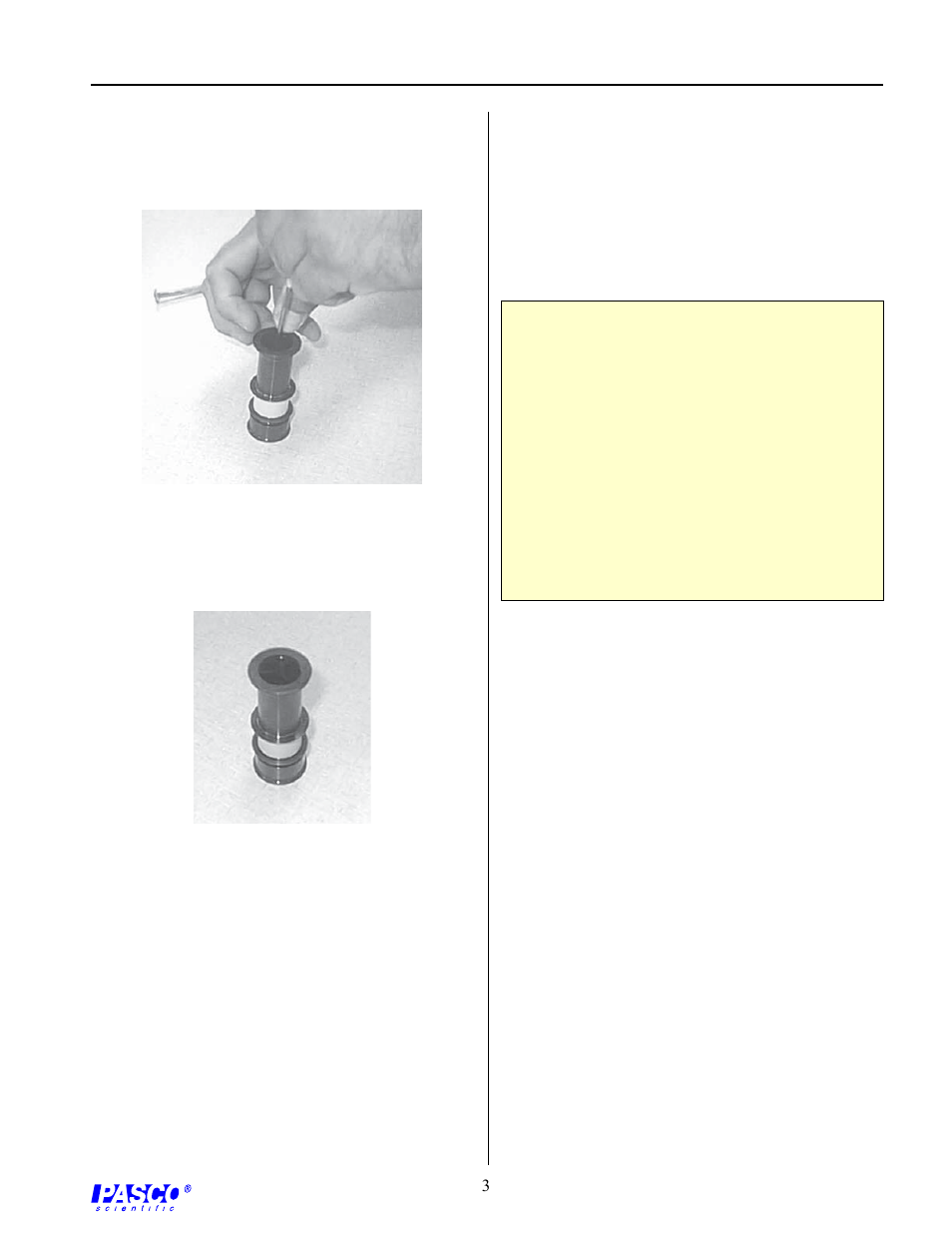 PASCO ME-9865 Launcher Sights User Manual | Page 3 / 4