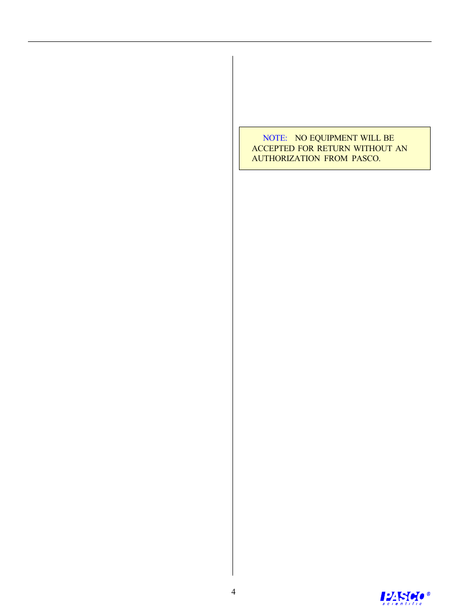 PASCO ME-9865 Launcher Sights User Manual | Page 4 / 4