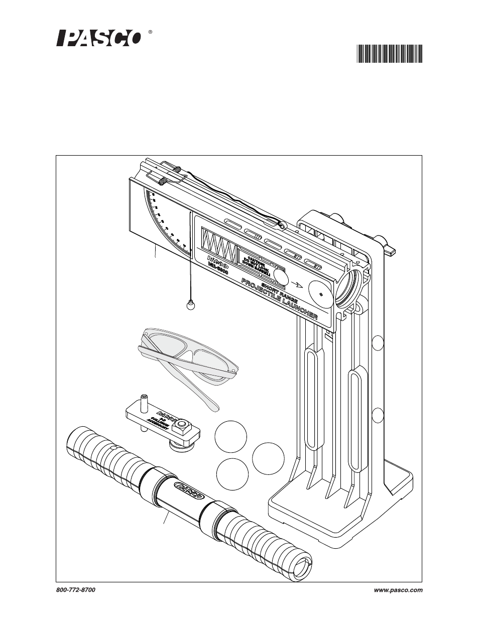 PASCO ME-6800 Projectile Launcher (Short Range) User Manual | 50 pages