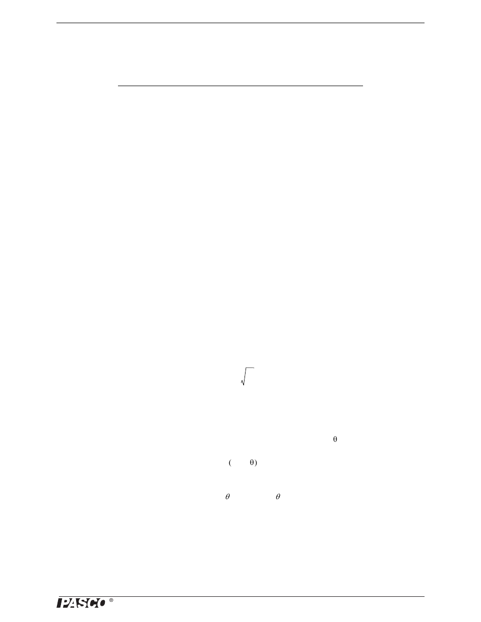 Exp. 1: projectile motion, Purpose, Theory | Setup | PASCO ME-6800 Projectile Launcher (Short Range) User Manual | Page 11 / 50