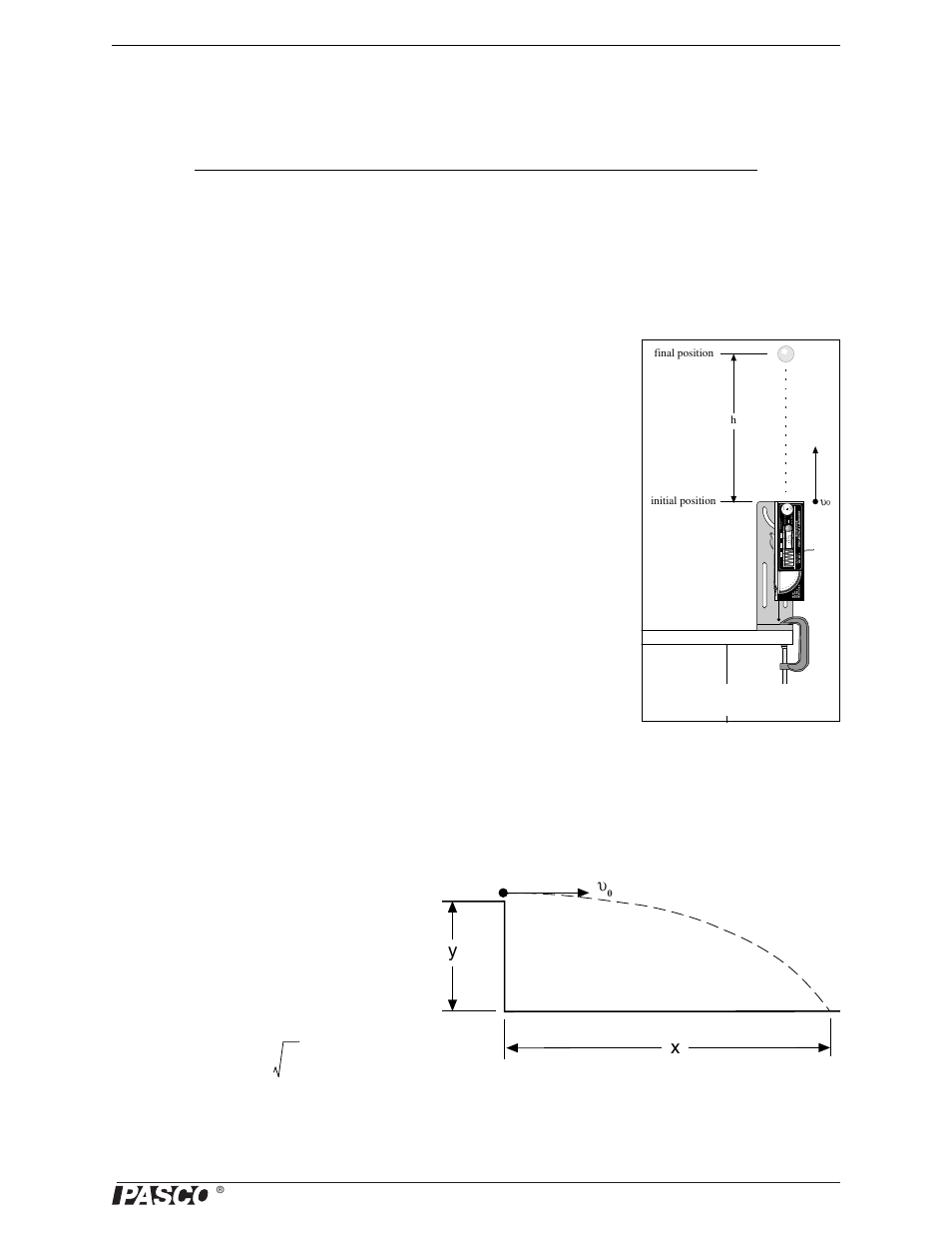 Exp. 5: conservation of energy, Purpose, Theory | PASCO ME-6800 Projectile Launcher (Short Range) User Manual | Page 27 / 50