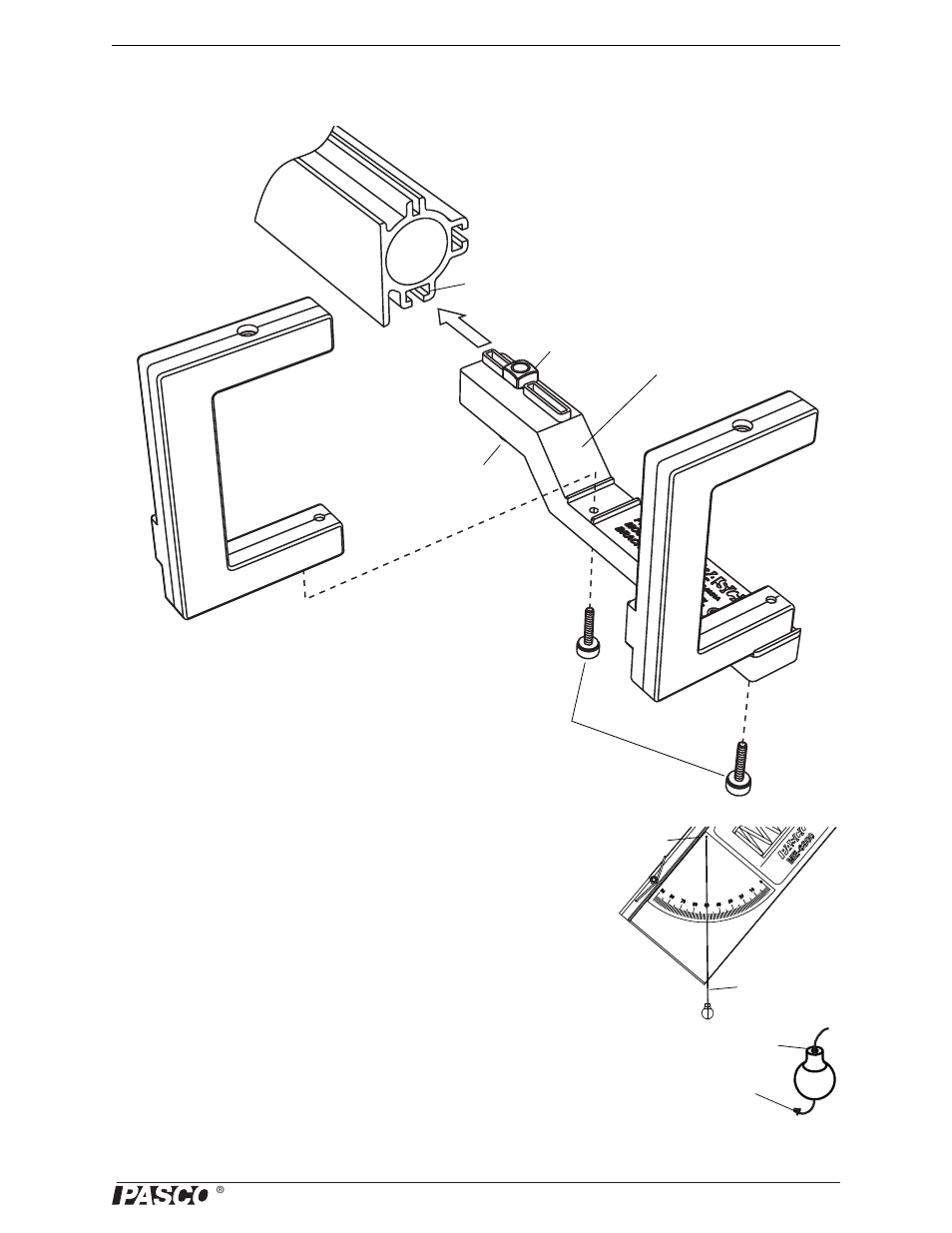 Repairing the plumb bob | PASCO ME-6800 Projectile Launcher (Short Range) User Manual | Page 9 / 50