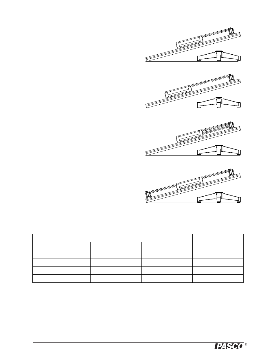 Calculations, Questions | PASCO ME-9429B 1.2 m Classic Dynamics System User Manual | Page 22 / 34