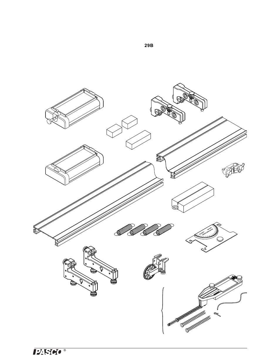 2 m classic dynamics system | PASCO ME-9429B 1.2 m Classic Dynamics System User Manual | Page 4 / 34