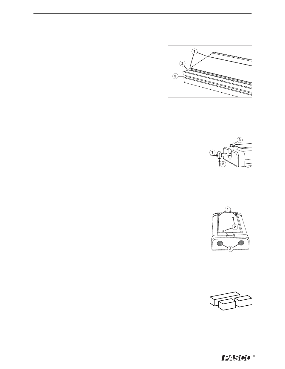 About the equipment | PASCO ME-9429B 1.2 m Classic Dynamics System User Manual | Page 6 / 34