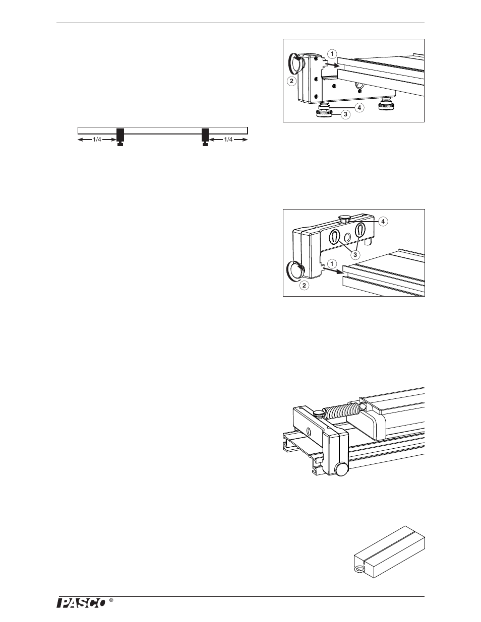 PASCO ME-9429B 1.2 m Classic Dynamics System User Manual | Page 7 / 34