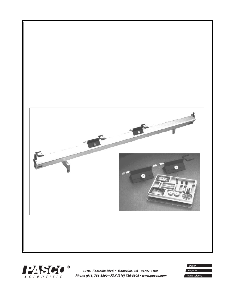 PASCO SF-9214 Precision 2.0 Meter Air Track User Manual | 14 pages