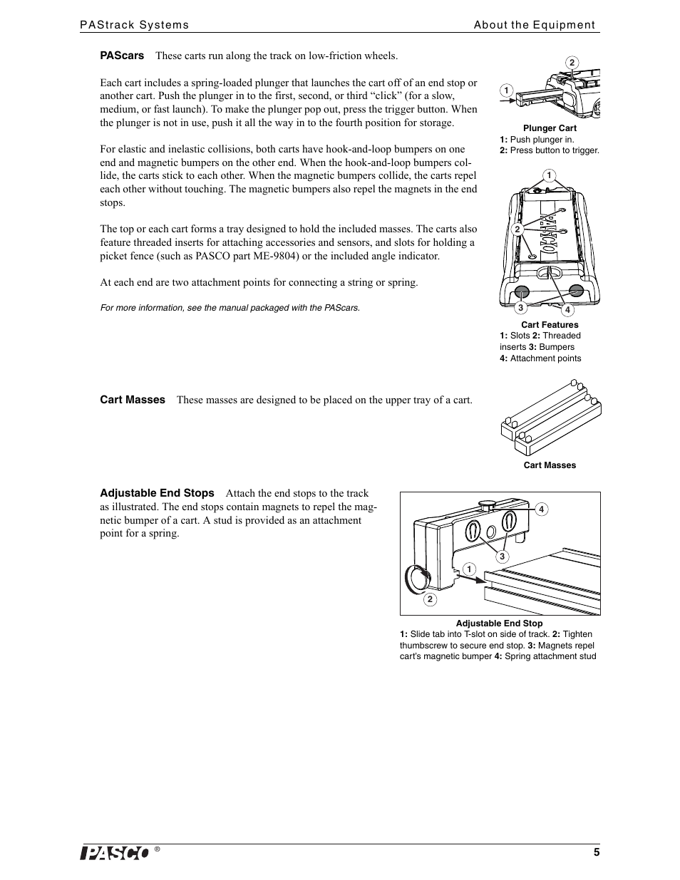 PASCO ME-6962 PAStrack Systems User Manual | Page 5 / 28
