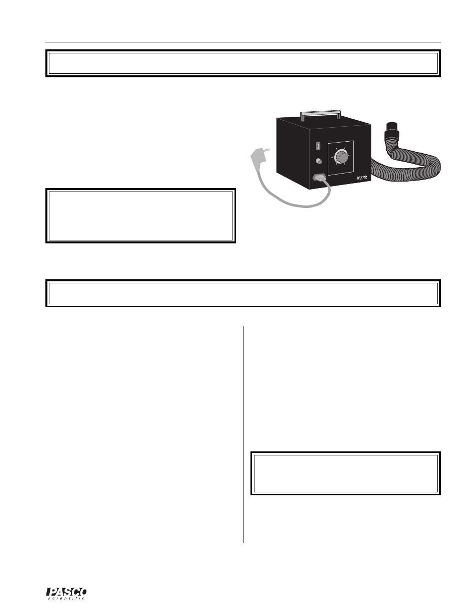 Introduction, Operation, Adjusting the air supply | Setting up the air supply, 4 in | PASCO SF-9216 Variable Output Air Supply User Manual | Page 5 / 10