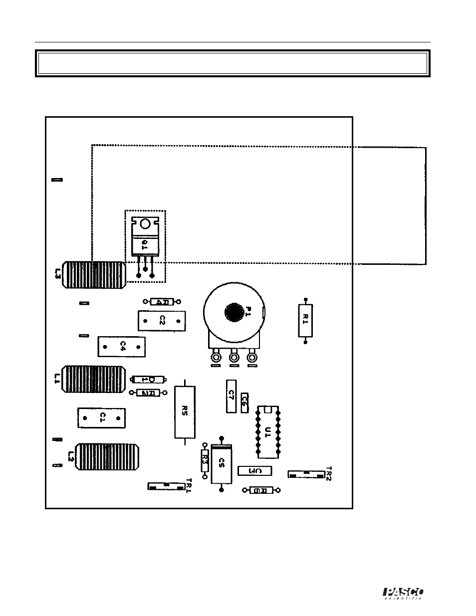 Pcb layout | PASCO SF-9216 Variable Output Air Supply User Manual | Page 8 / 10