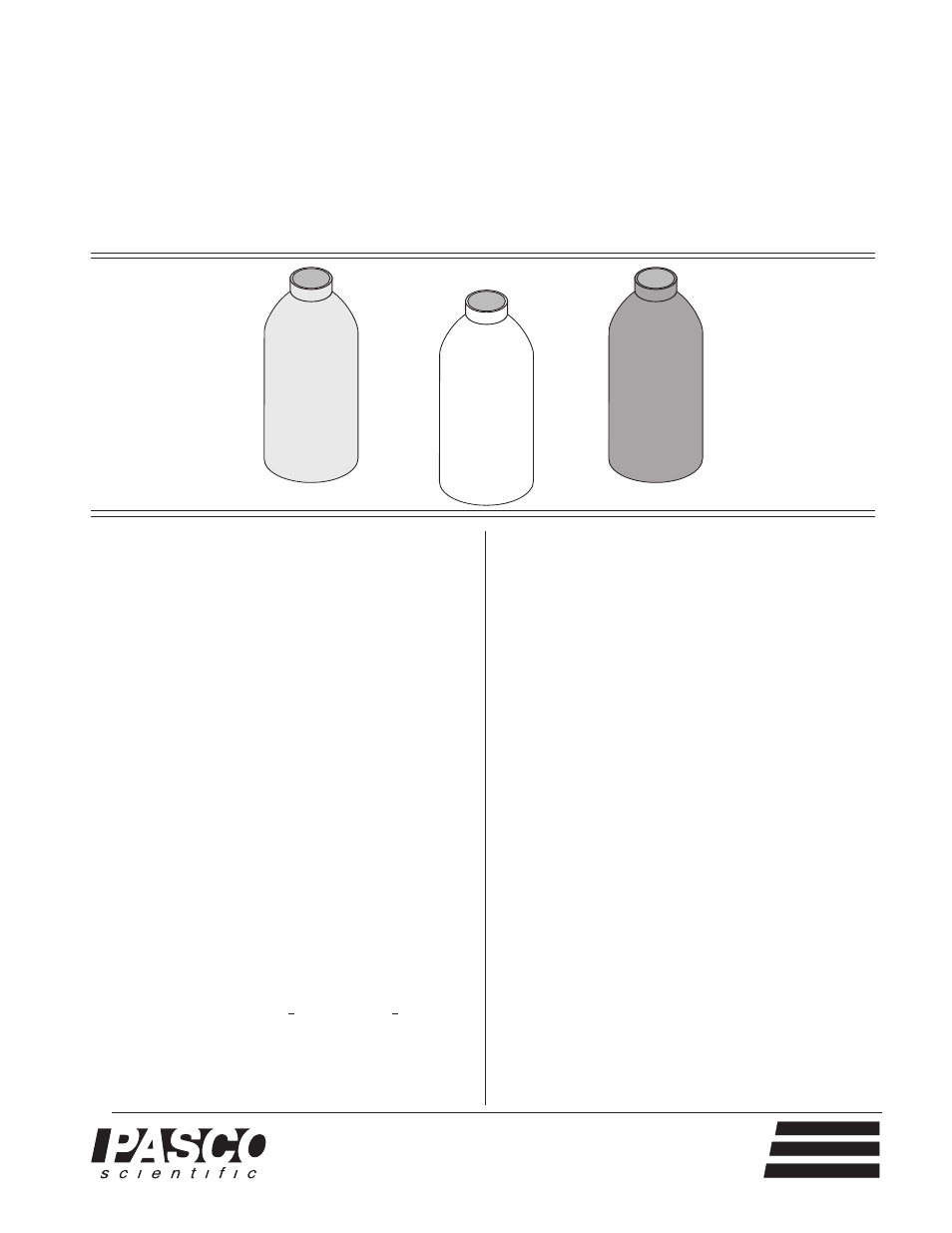 PASCO TD-8570A RADIATION CANS User Manual | 2 pages