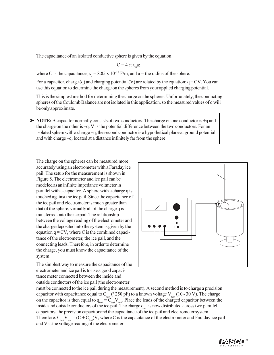 PASCO ES-9070 COULOMB BALANCE User Manual | Page 14 / 22