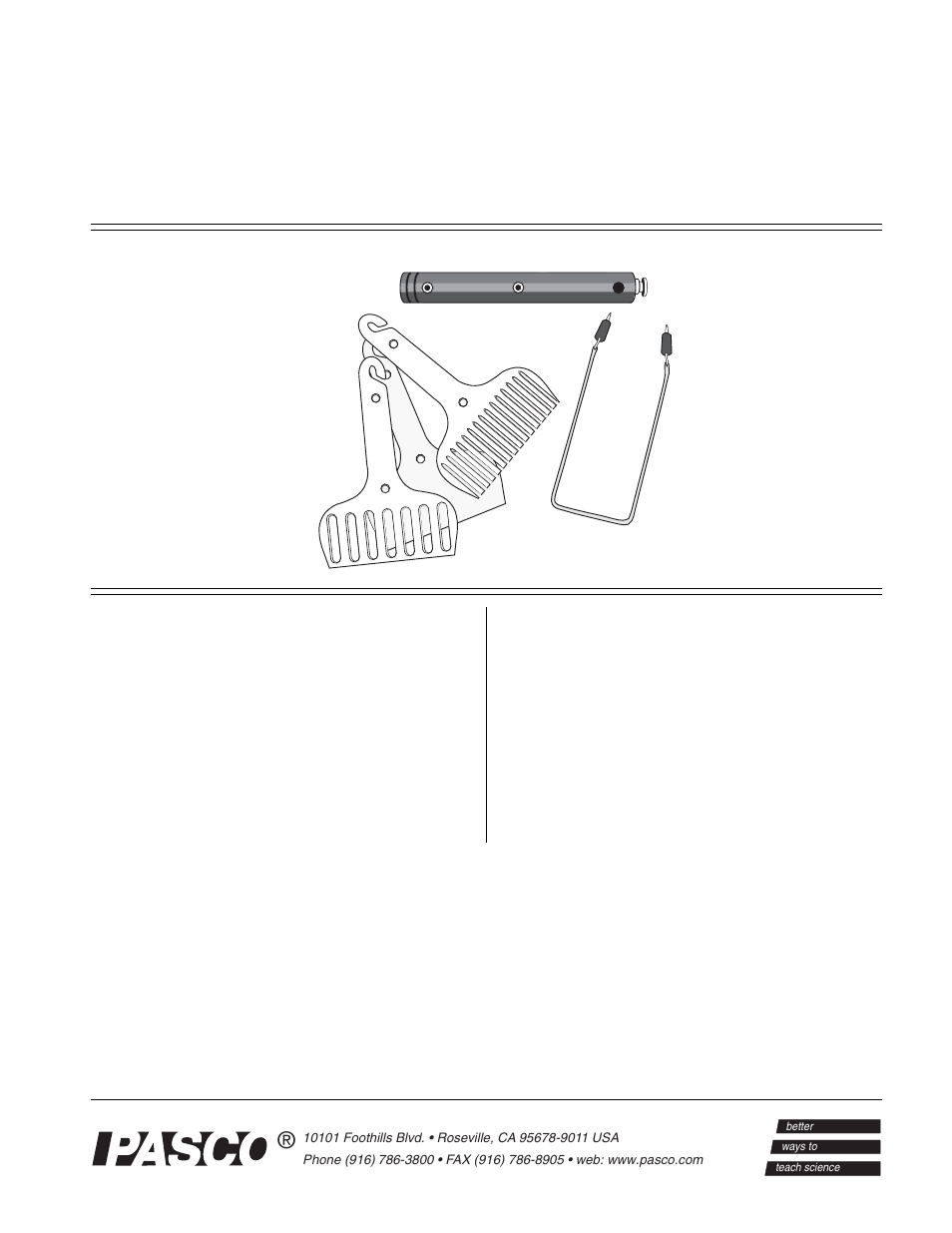 PASCO EM-8642A INDUCTION EXPERIMENT SET User Manual | 2 pages