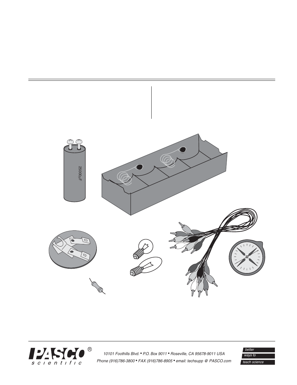PASCO EM-8654 ECONOMY CASTLE KIT User Manual | 2 pages