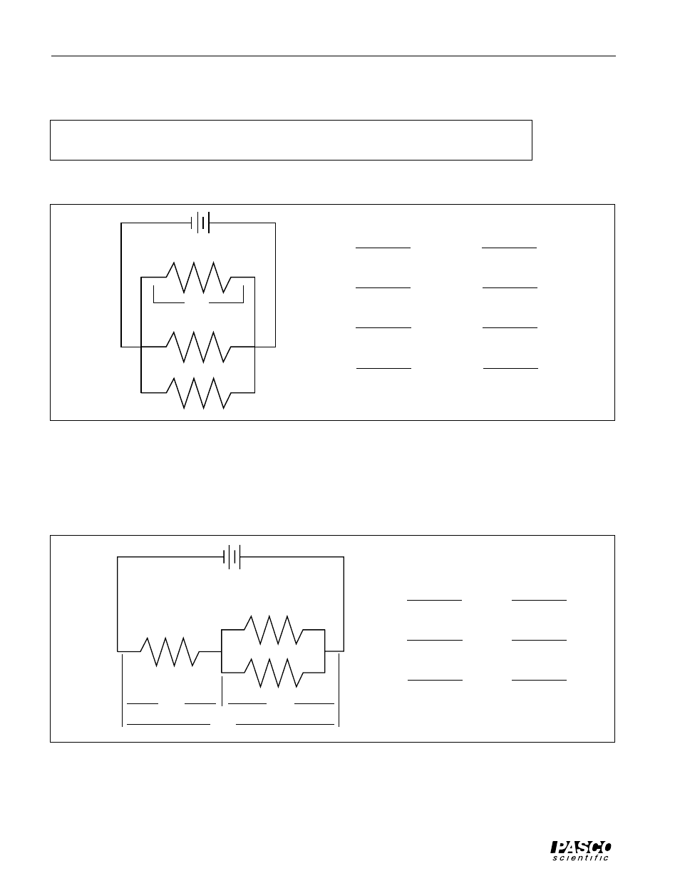 Parallel, Combination | PASCO EM-8622 BASIC ELECTRICITY User Manual | Page 20 / 44